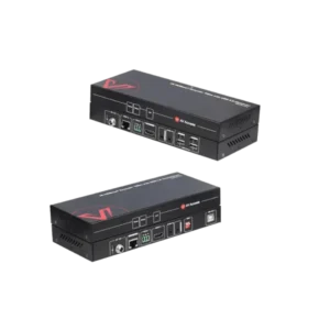 Zero-Latency 4K HDMI KVM Extender, 100m/330ft HDBaseT Extender w/ 4-Port USB 2.0 for PC Control, 1080P@120Hz, PoH & RS232        4KEX100-KVM