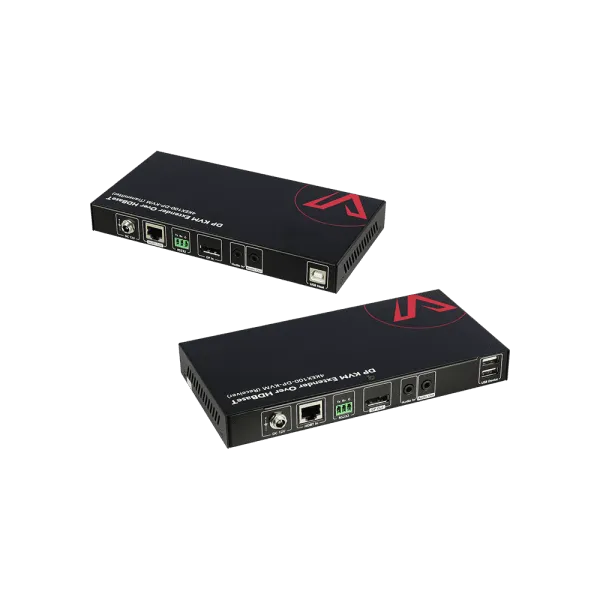 DisplayPort KVM Extender over CAT6, 4K Zero-Latency, 100m/330ft HDBaseT w/ Auto EDID 4KEX100-DP-KVM