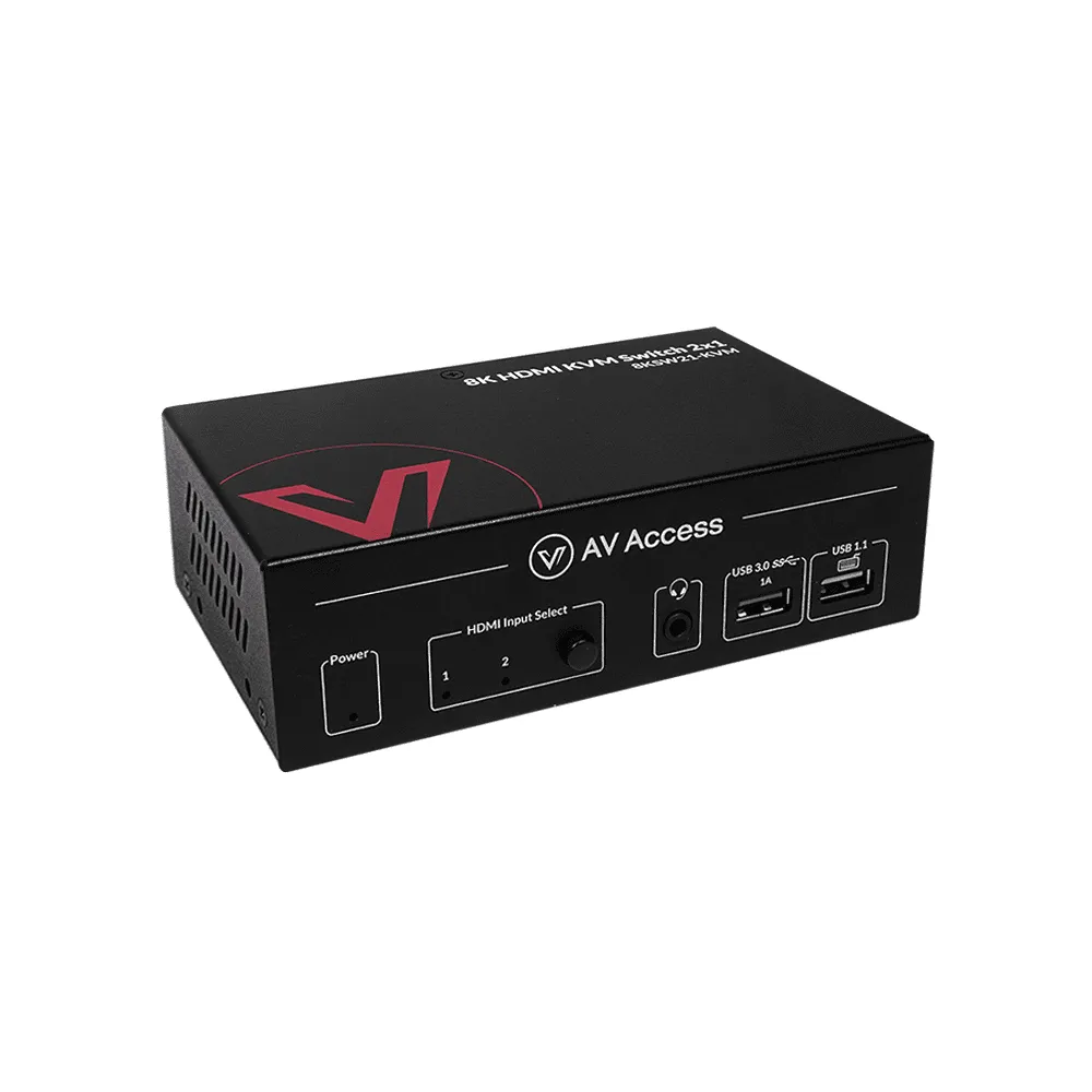 High-End 2×1 8K KVM Switch w/ HDMI 2.1 & USB 3.0 Hub, Supports 10K@120hz, 8K@120hz, 1080P@240hz & 2560×1440@144hz, Ideal for Gaming 8KSW21-KVM - Image 2
