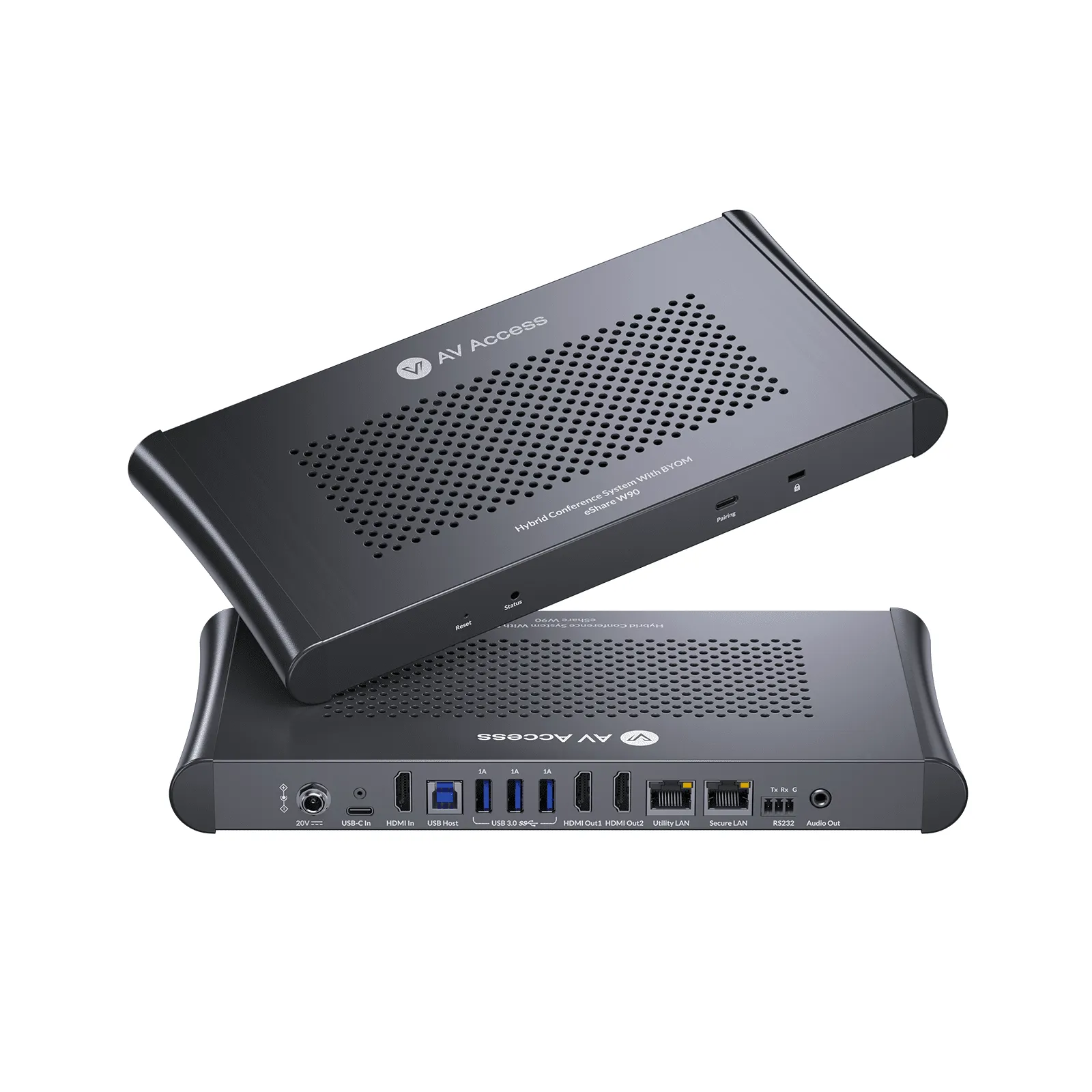 eShare W90 4K Wireless Conferencing System for Video Presentation & Collaboration, Dual HDMI Output, Quad View, Full-Featured USB-C - Image 2