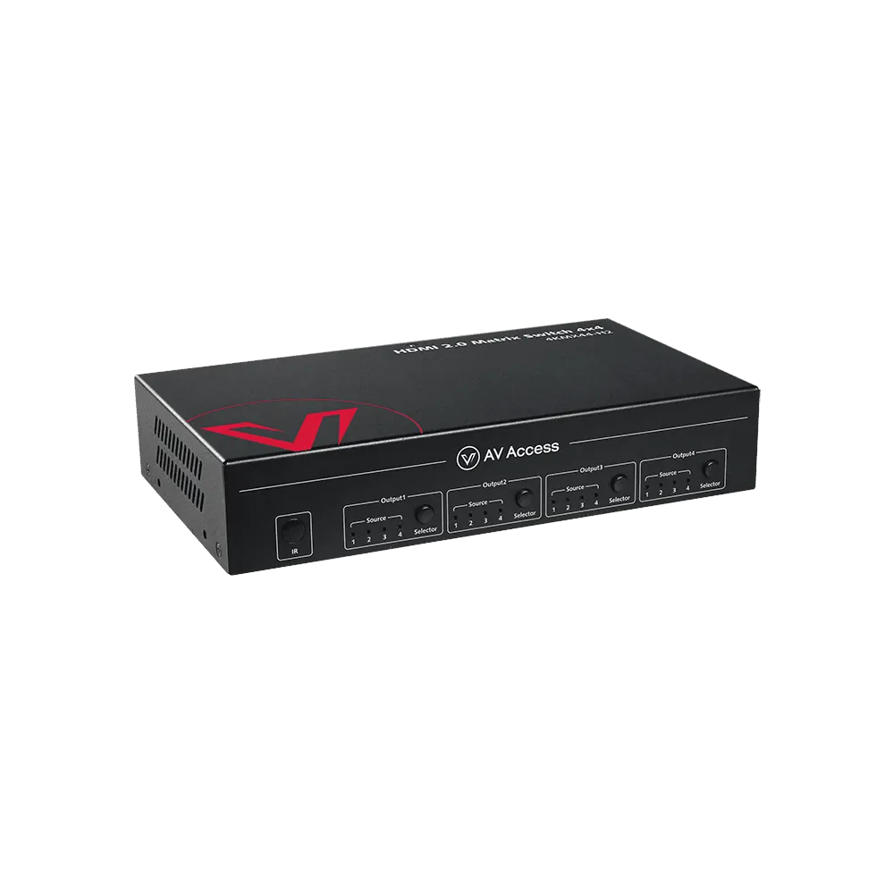 4×4 4K HDMI Matrix Switch with Downscaler, Audio Extraction, IR Remote Control 4KMX44-H2 - Image 3
