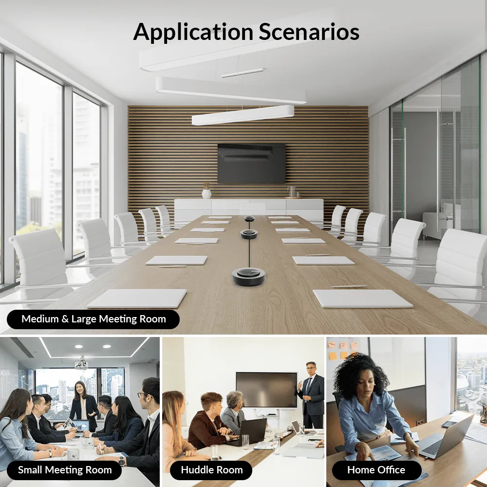 AnyCo A6 Daisy Chain USB & Bluetooth Conference Speakerphone, Works with eShare Presentation System for Video Conferencing in Large Meeting Room - Image 6
