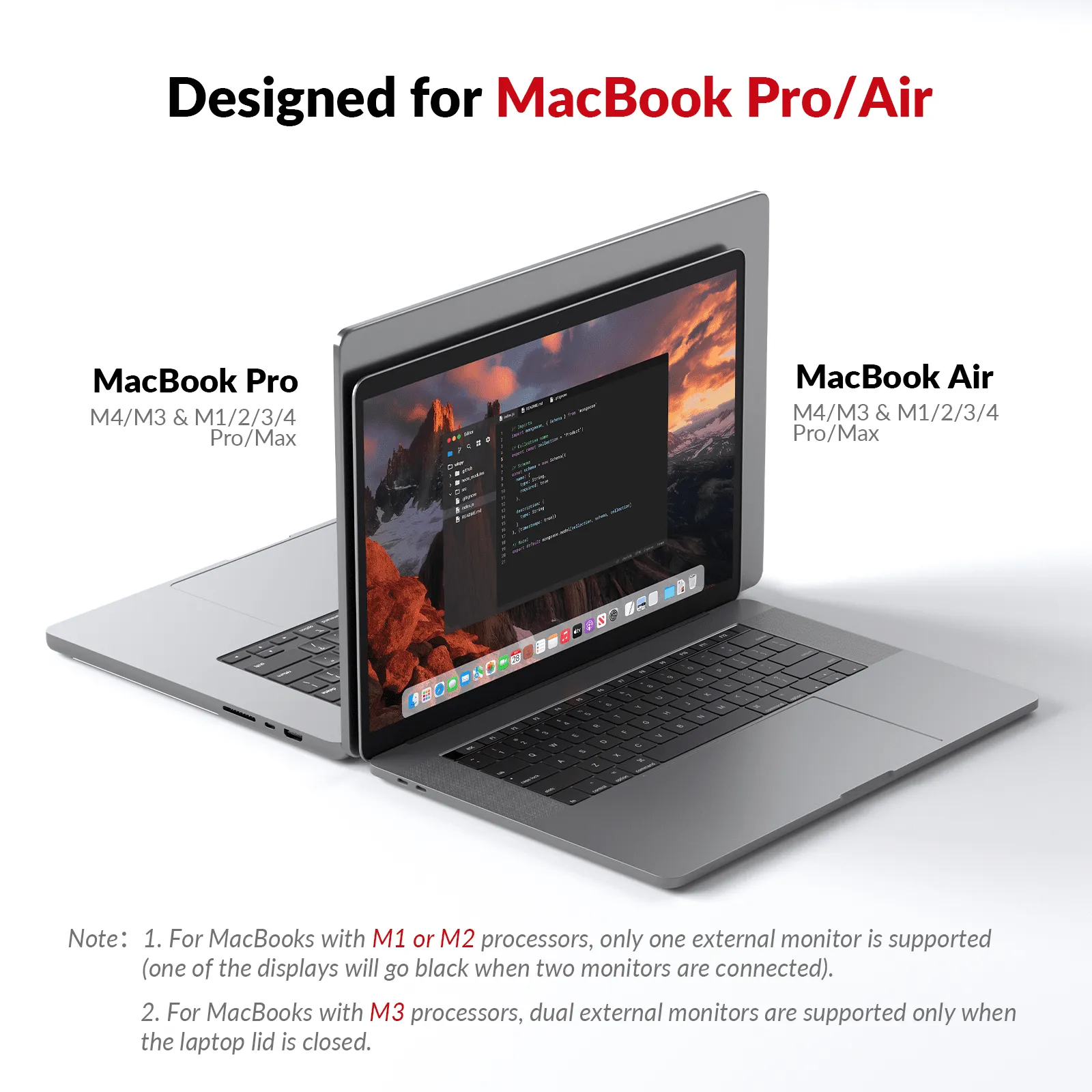 iDock M10 KVM Switch Docking Station for MacBook and PC, Dual 4K HDMI Displays, 1 Laptop + 1 Desktop Switching, High Refresh Rates, 100W Charging, 10-in-1 USB-C Dock - Image 3